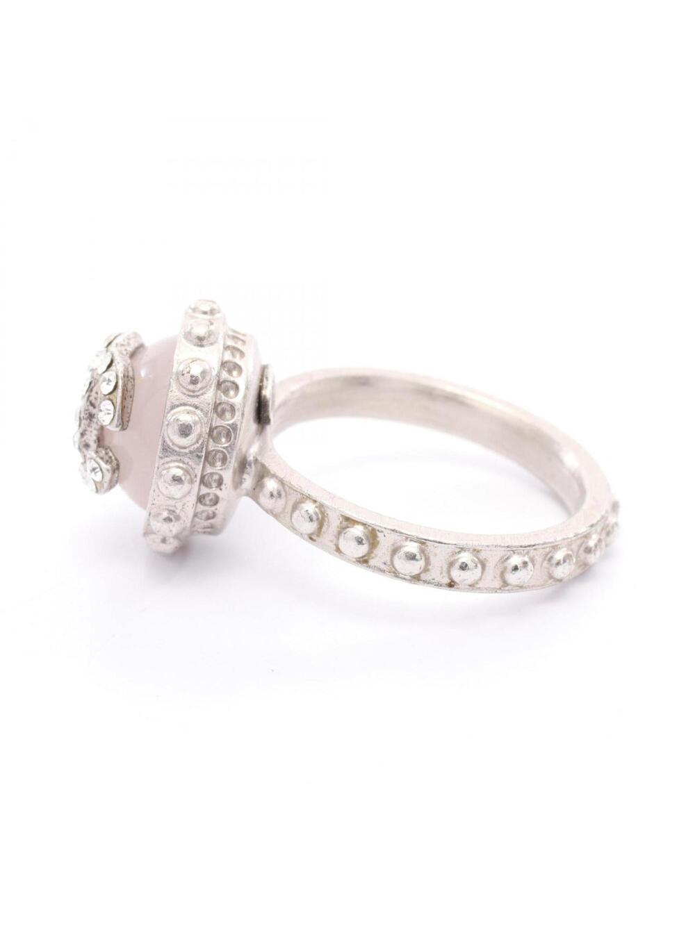 Chanel Cc Logo Ring Sterling Silver #246672C73B - Picture 2 of 6